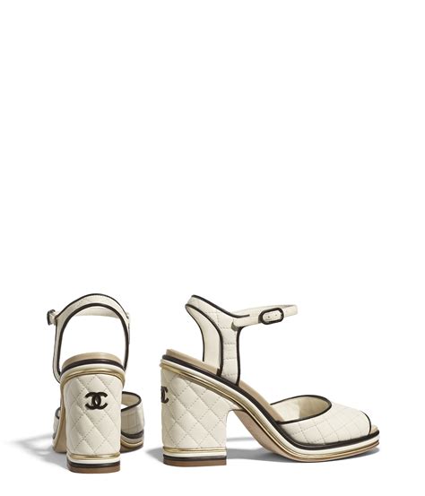 chanel ivory sandals|chanel kid sandals.